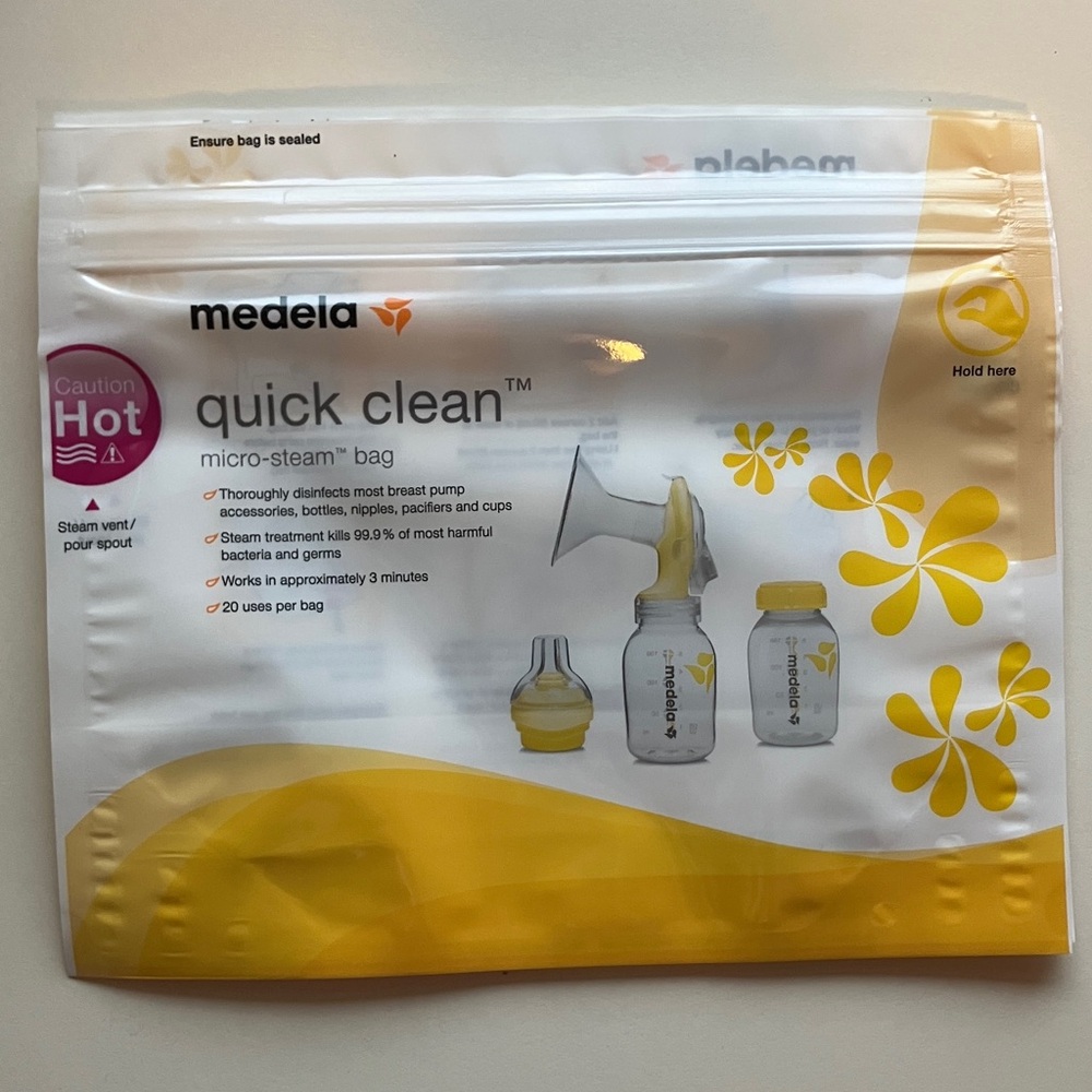 🌻5 Medela Quick Clean Micro-Steam Bags